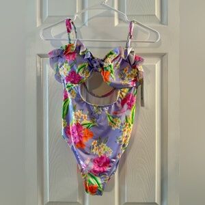 NEW! Hurley Floral One-Piece Swim - Purple and Pink Size M